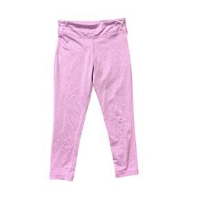Ideology Purple Heathered Athletic Leggings, Girl's Size 6 — High Performance